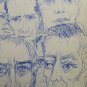 Two Old Drawings Sketch with Shapes Man's Deniers Opera Painter P28.8