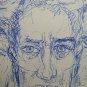 Two Old Drawings Sketch with Shapes Man's Deniers Opera Painter P28.8