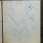 Two Old Drawings Sketch with Shapes Man's Deniers Opera Painter P28.8