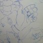 Two Old Drawings Sketch with Shapes Man's Deniers Opera Painter P28.8