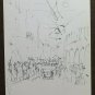 Old Drawing a Theme Political of Painter Communist G.Pancaldi