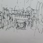 Old Drawing a Theme Political of Painter Communist G.Pancaldi