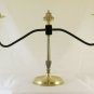 Table Lamp Desk Lampshade Brass Vintage Made by hand 3 Lights CH2