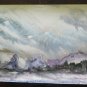 19 11/16x14 3/16in Painting Landscape Winter with the Technical Frost Old Age