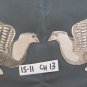 Pair of Fret Decorative Wrought Iron Painted Engraved a Engraving CH13 97 98
