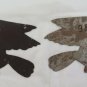 Pair of Fret Decorative Wrought Iron Painted Engraved a Engraving CH13 97 98