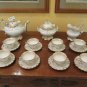 Antique Service for Tea Eight People Porcelain and Gold Italy End 2624 8/12ft1