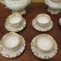 Antique Service for Tea Eight People Porcelain and Gold Italy End 2624 8/12ft1