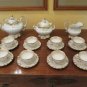 Antique Service for Tea Eight People Porcelain and Gold Italy End 2624 8/12ft1