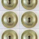 6 VENTS FOR FURNITURE ANTIQUE BRONZE GOLDEN COVER LOCK STUD CH28