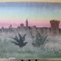 Painting Modern Technical Mixed View of Piumazzo Di Castelfranco Emilia