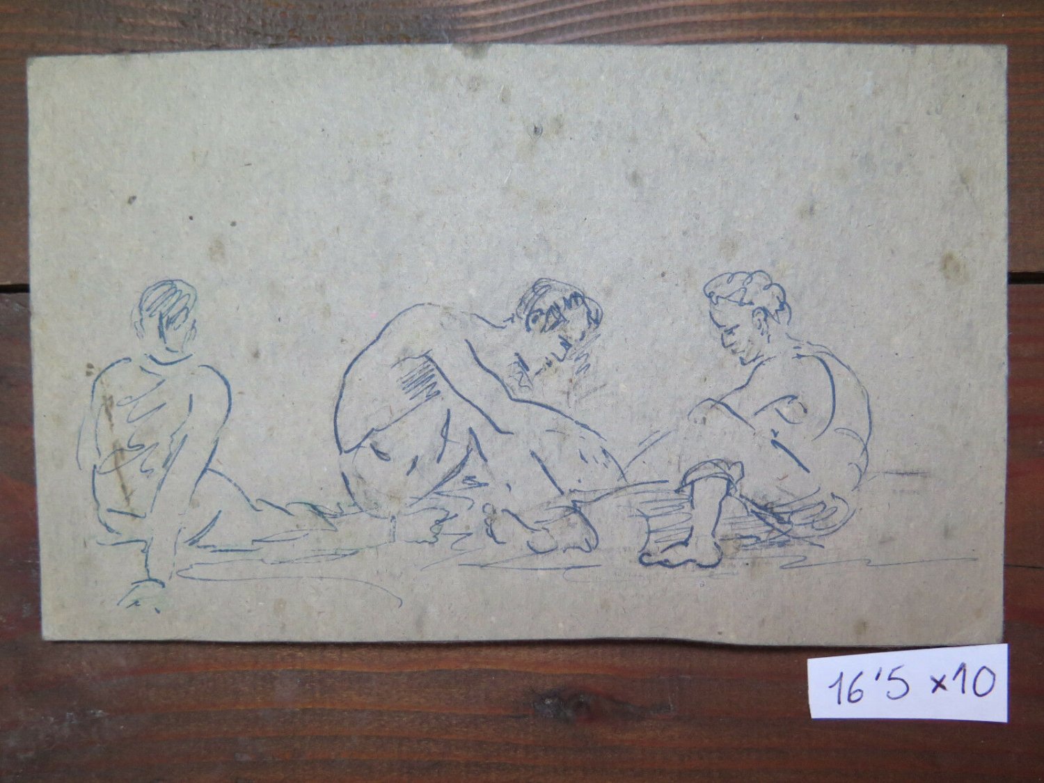 Antique Drawing on Basket Sketch Studio for Shapes Seats Years Quaranta 1940 P28