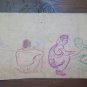 Antique Drawing on Basket Sketch Studio for Shapes Seats Years Quaranta 1940 P28