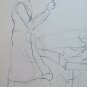 Drawing Sketch on Basket Studio for I Fugure Whole Pen on Basket Vintage P28.7