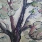 Landscape Countryside in Riva to Lake Signed Painting to Watercolour 1956 P28.53