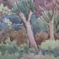 Painting Vintage Landscape Countryside Modena Watercolour 20 1/2x13 3/8in P14