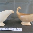 Two Saucers in Ceramic Sarreguemines France Ancienne Saucière Gravy Boat R123