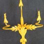 2 Wall Light Wrought Iron Vintage Pair of Lamps Wall CH14 7