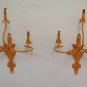 2 Wall Light Wrought Iron Vintage Pair of Lamps Wall CH14 7
