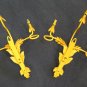 2 Wall Light Wrought Iron Vintage Pair of Lamps Wall CH14 7