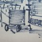 Old Preparatory Sketch of Painter Gaetano Pancaldi 1922-2014 P28.7