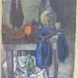 Painting Antique Painting Oil Board View inside Workshop with Tools Work