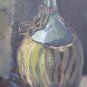 Painting Antique Painting Oil Board View inside Workshop with Tools Work