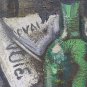 Painting Antique Painting Oil Board View inside Workshop with Tools Work