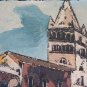 MODERN PAINTING TECHNICAL MIXED ON CANVAS GENOVA COMMANDERY PRE' SAINT GIOVANNI