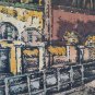 MODERN PAINTING TECHNICAL MIXED ON CANVAS GENOVA COMMANDERY PRE' SAINT GIOVANNI