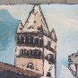 MODERN PAINTING TECHNICAL MIXED ON CANVAS GENOVA COMMANDERY PRE' SAINT GIOVANNI