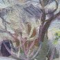 Antique Painting Oil on board Painting Style Impressionist Landscape Snow P16