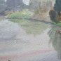 Painting Vintage Watercolour Landscape Signed Emilia Romagna 11 3/8x8 5/16in
