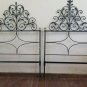 Couple Tie Iron Wrought Bed Single a Square Handmade Vintage 20