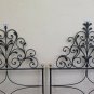 Couple Tie Iron Wrought Bed Single a Square Handmade Vintage 20