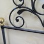Couple Tie Iron Wrought Bed Single a Square Handmade Vintage 20