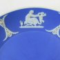 2 Dishes Porcelain Wedgwood Blue White Style Athlete Vintage PS5