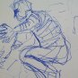 Pair of Drawings Sketch Sketch Signed Dated '68 Figures the Work P31