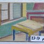 Inside of Home of Painter Painting Antique Years 50 Fifty to Oil Board p9