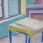 Inside of Home of Painter Painting Antique Years 50 Fifty to Oil Board p9
