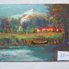 Painting Painting to Oil on board Signed 1960's Style Impressionist M