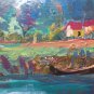 Painting Painting to Oil on board Signed 1960's Style Impressionist M