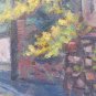 Painting Antique Signed Pancaldi with Frame Landscape Countryside in Summer