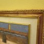 Painting Antique Signed Pancaldi with Frame Landscape Countryside in Summer