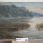 Painting Oil on Canvas Painting Signed Landscape Lakesdie Denmark Europe R95