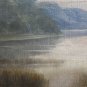Painting Oil on Canvas Painting Signed Landscape Lakesdie Denmark Europe R95