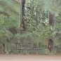 Painting Oil on Linen Signed Painting Oil Landscape Countryside Animals R93