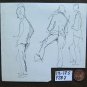 Old Drawing Studio for Shapes Man's Pen on Basket Original P28.7