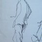 Old Drawing Studio for Shapes Man's Pen on Basket Original P28.7