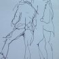 Old Drawing Studio for Shapes Man's Pen on Basket Original P28.7